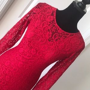 Red gown